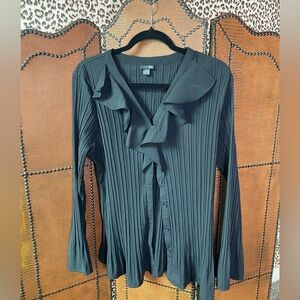Black Bellsleeve Blouse